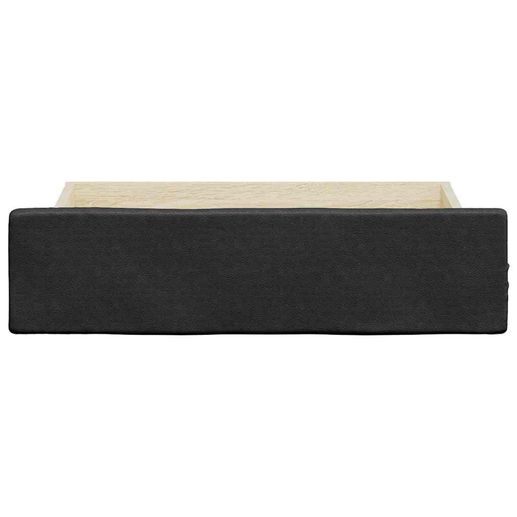 Bed Drawers 2 Pcs Engineered Wood And Faux Leather