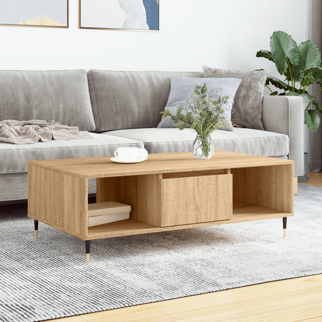 Coffee Table 104X60X35 Cm Engineered Wood