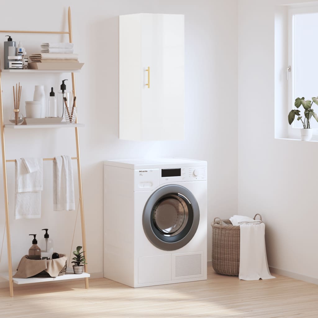 Wall Mounted Cabinet 34.5X34X90 Cm