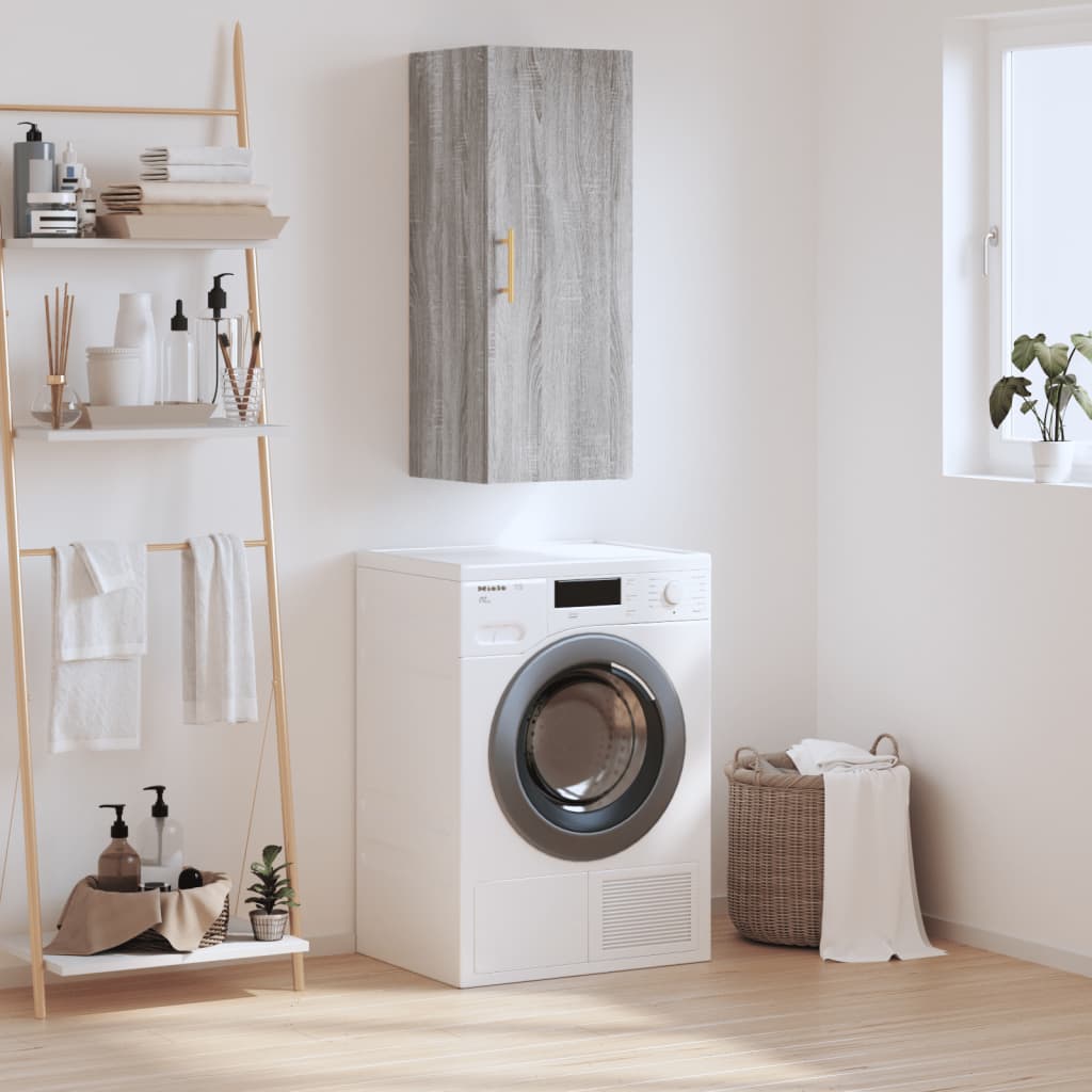 Wall Mounted Cabinet 34.5X34X90 Cm