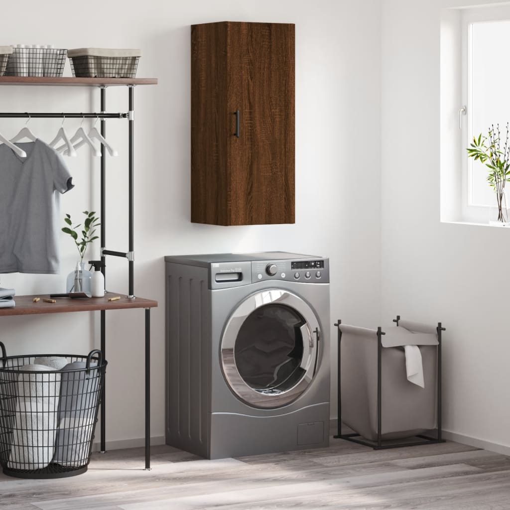 Wall Mounted Cabinet 34.5X34X90 Cm