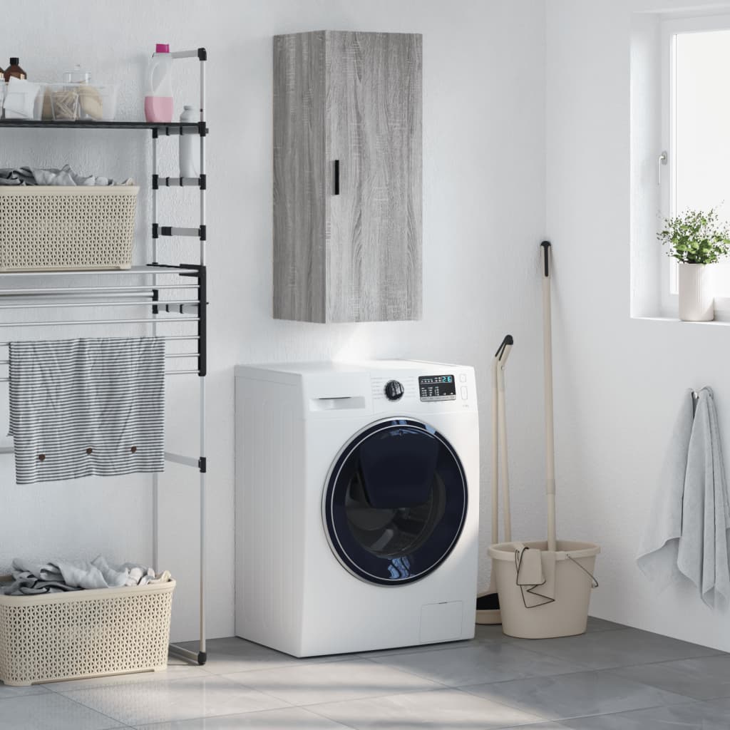 Wall Mounted Cabinet 34.5X34X90 Cm