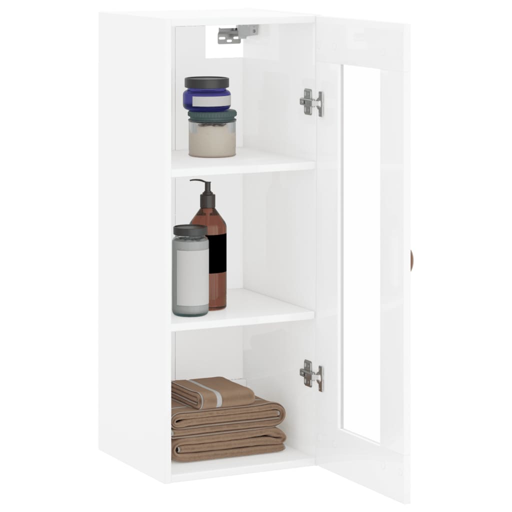 Wall Mounted Cabinet 34.5X34X90 Cm
