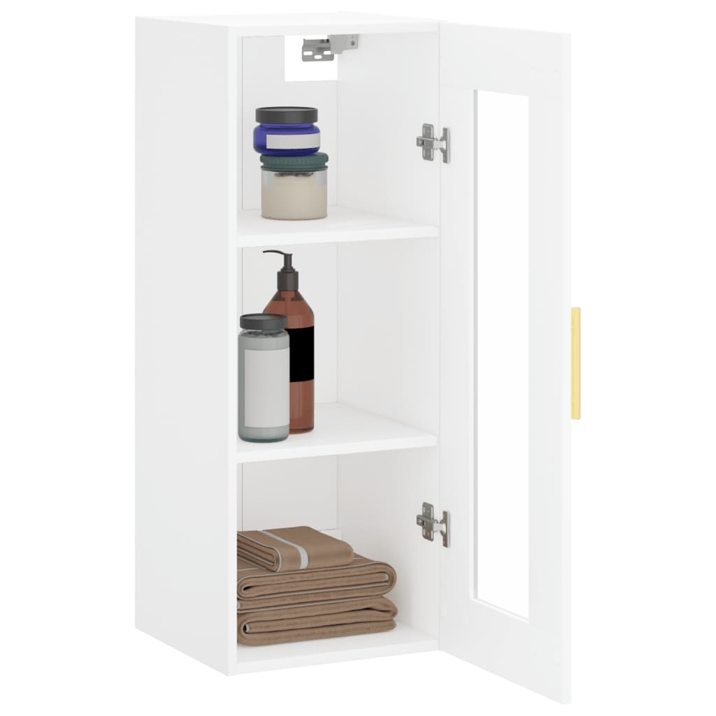 Wall Mounted Cabinet 34.5X34X90 Cm