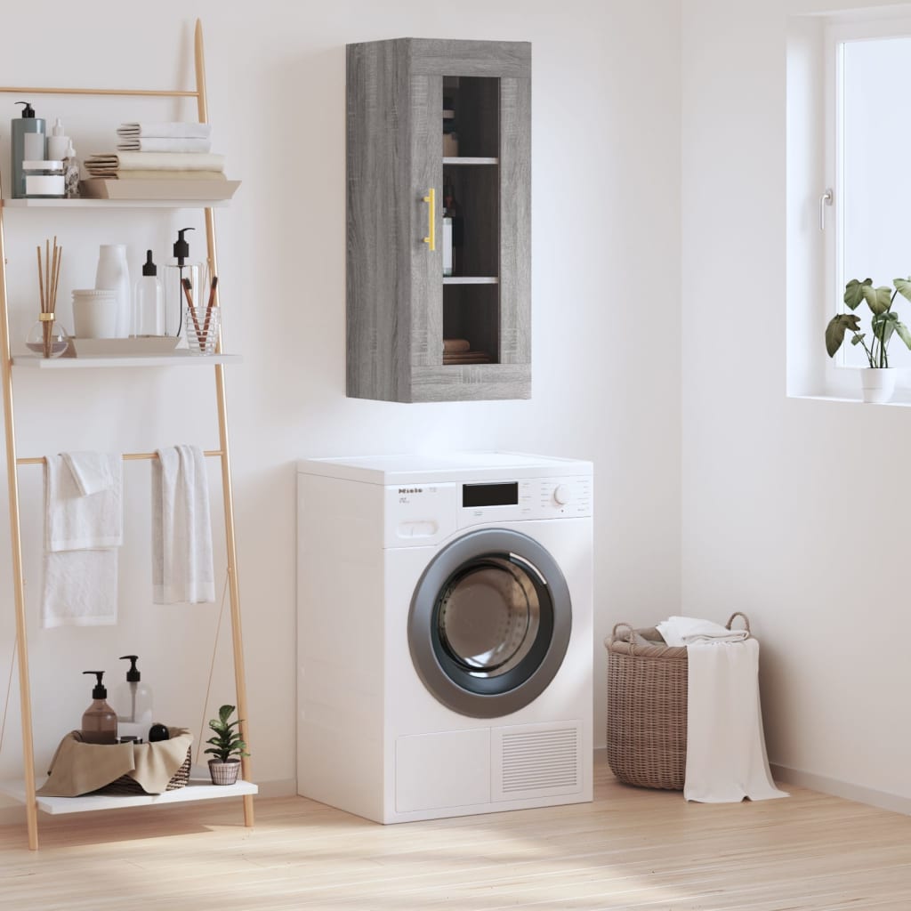 Wall Mounted Cabinet 34.5X34X90 Cm