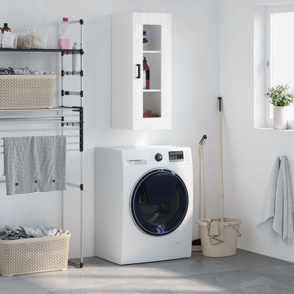 Wall Mounted Cabinet 34.5X34X90 Cm