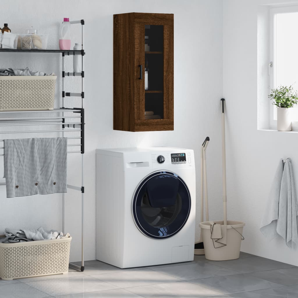 Wall Mounted Cabinet 34.5X34X90 Cm