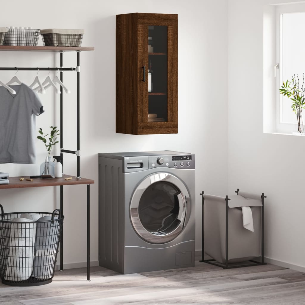 Wall Mounted Cabinet 34.5X34X90 Cm