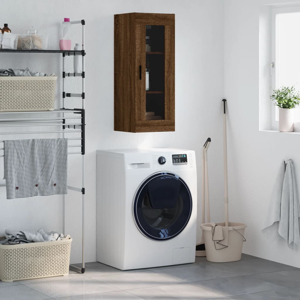 Wall Mounted Cabinet 34.5X34X90 Cm