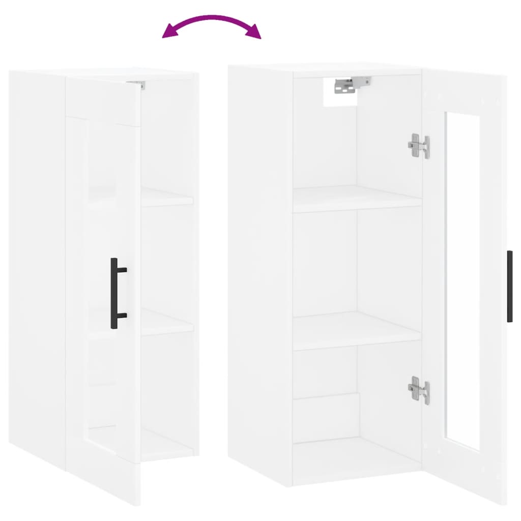 Wall Mounted Cabinet 34.5X34X90 Cm