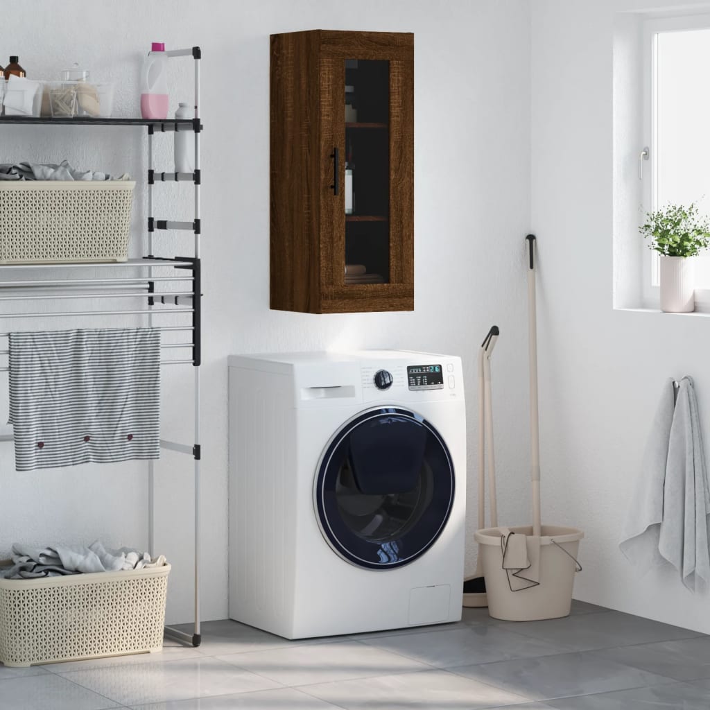 Wall Mounted Cabinet 34.5X34X90 Cm