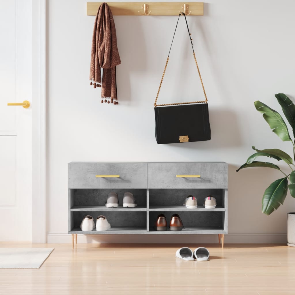 Shoe Bench 102X35X55 Cm Engineered Wood