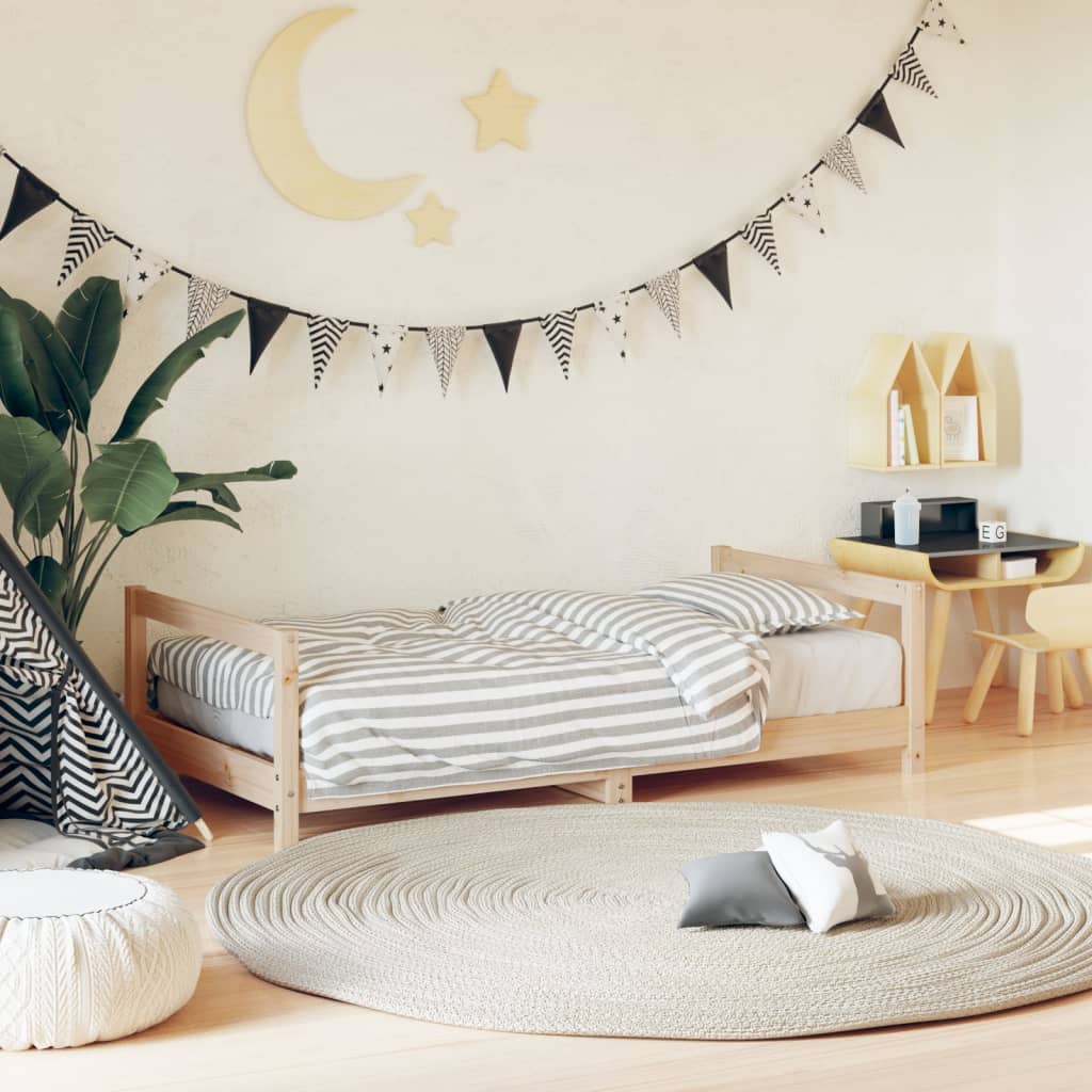 Kids Bed Frame Solid Wood Pine