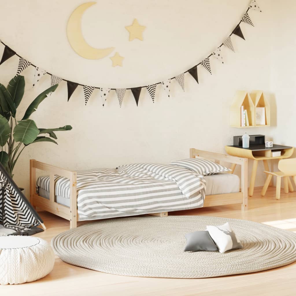 Kids Bed Frame Solid Wood Pine