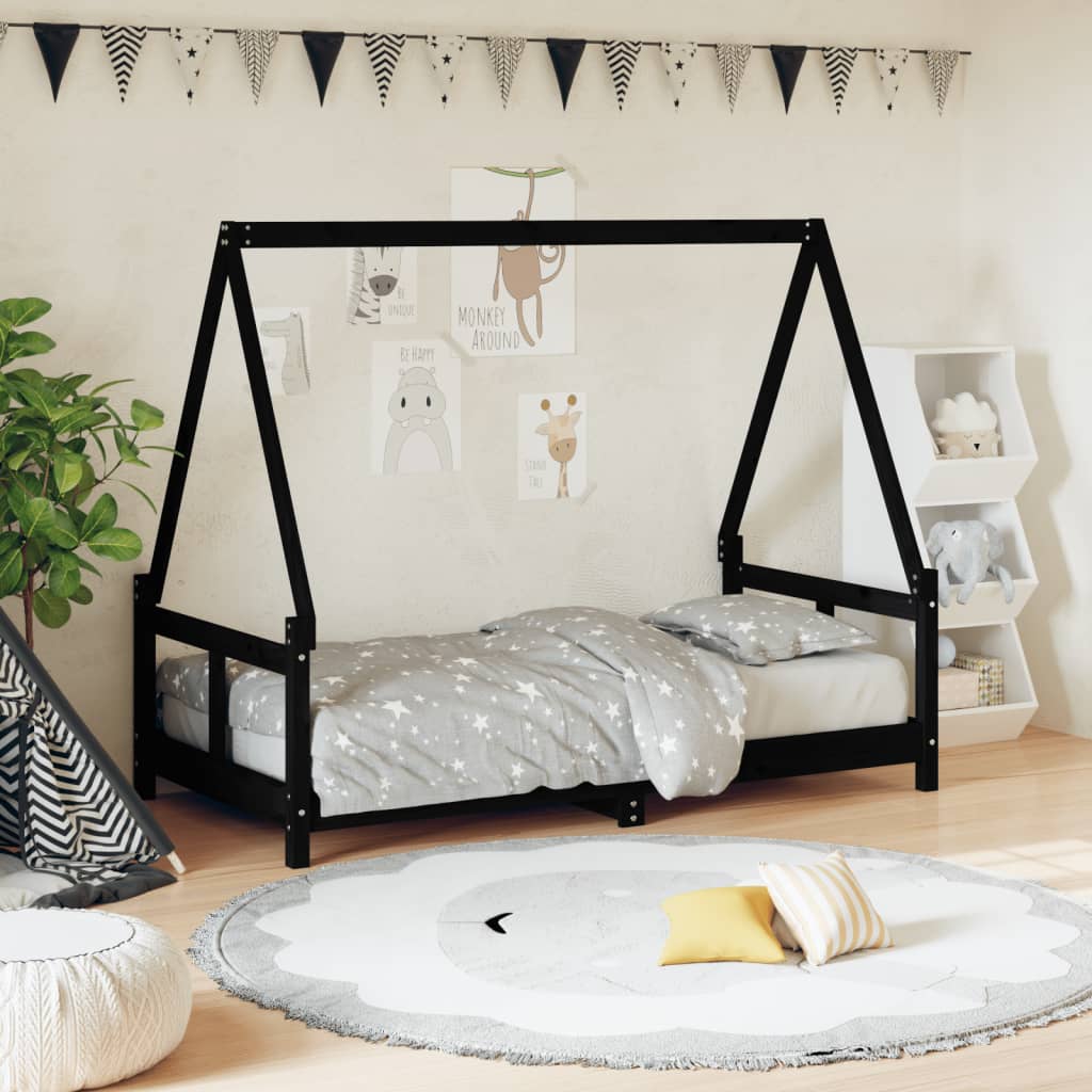Kids Bed Frame Solid Wood Pine
