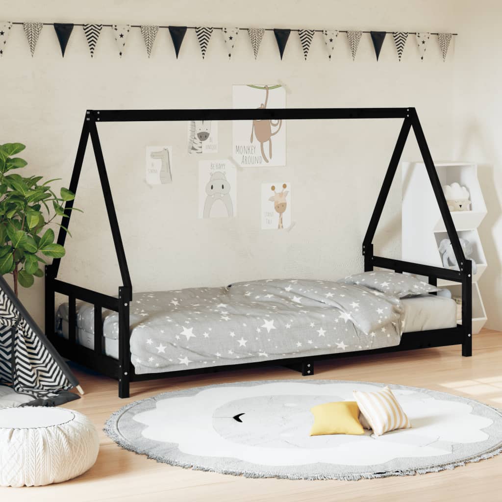 Kids Bed Frame Solid Wood Pine