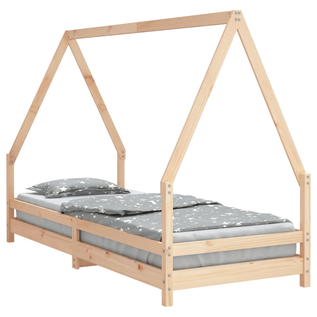 Kids Bed Frame Solid Wood Pine