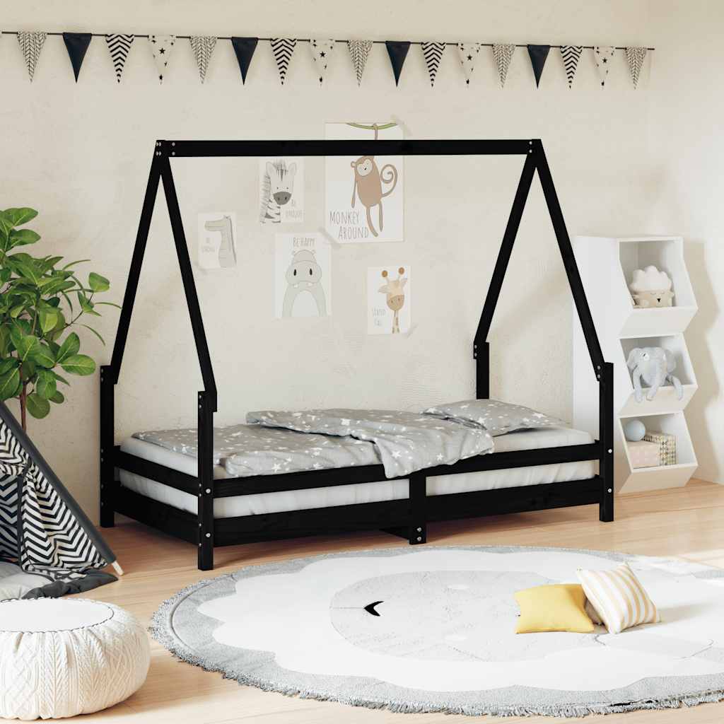 Kids Bed Frame Solid Wood Pine