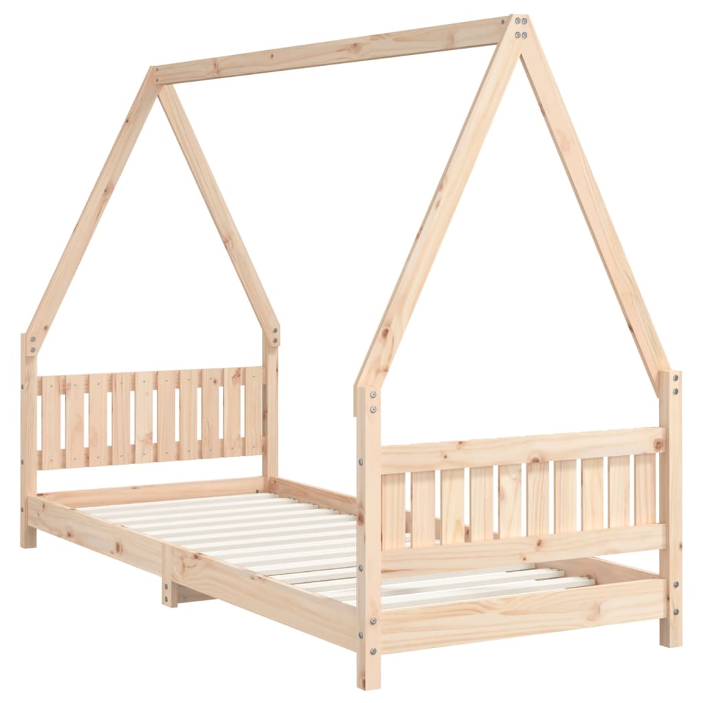 Kids Bed Frame Solid Wood Pine