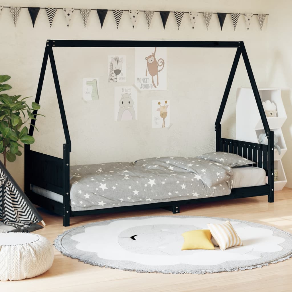 Kids Bed Frame Solid Wood Pine