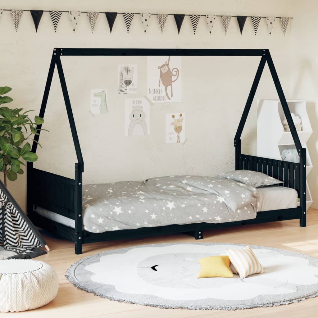 Kids Bed Frame Solid Wood Pine