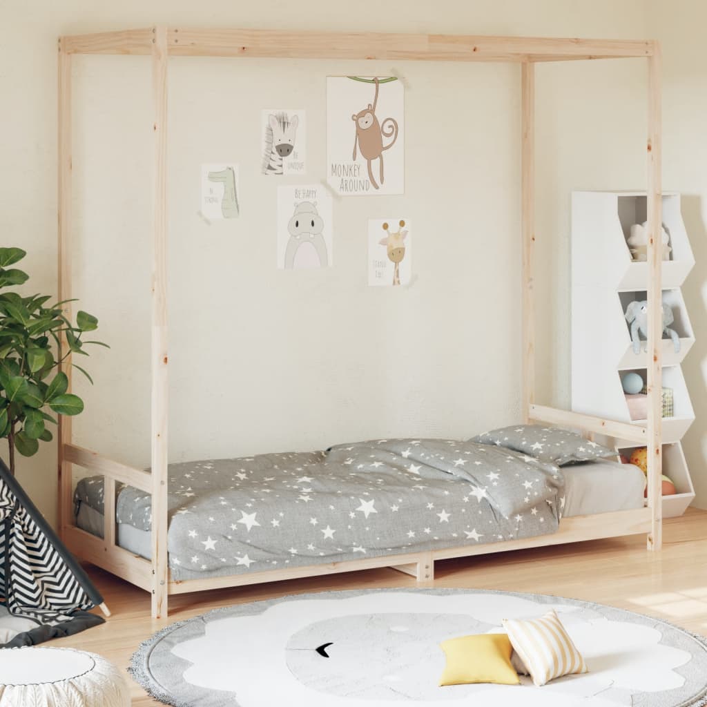 Kids Bed Frame Solid Wood Pine