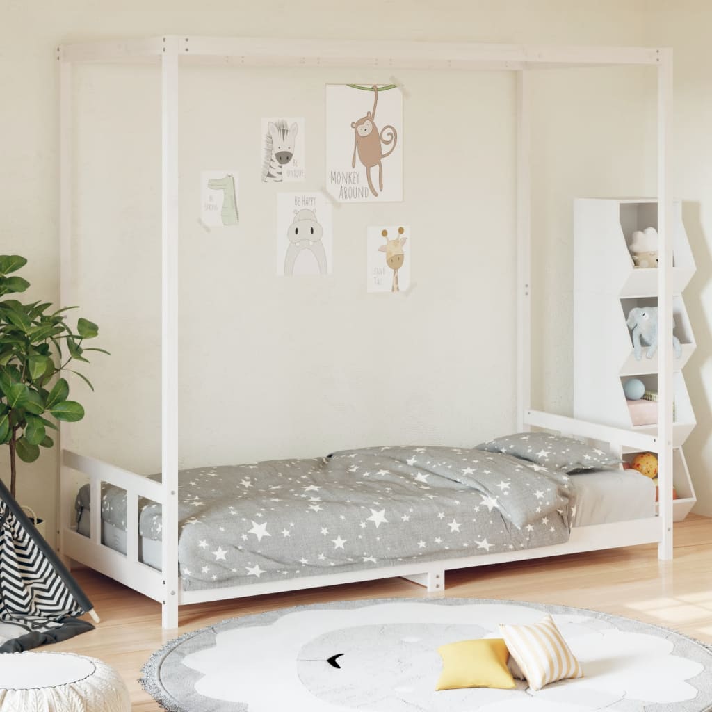Kids Bed Frame Solid Wood Pine