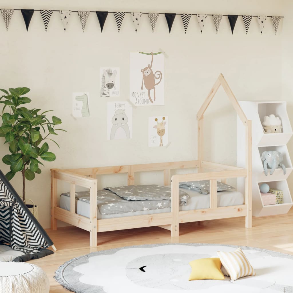 Kids Bed Frame Solid Wood Pine