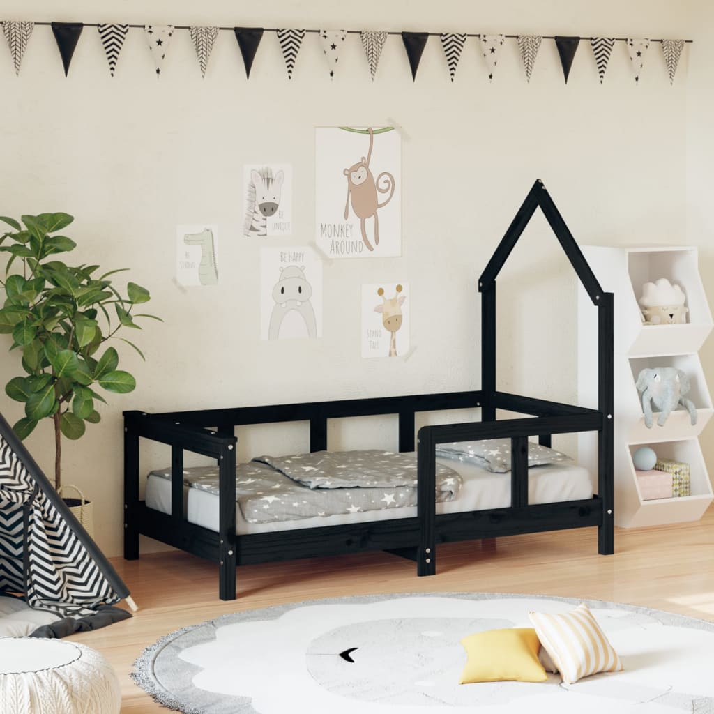 Kids Bed Frame Solid Wood Pine