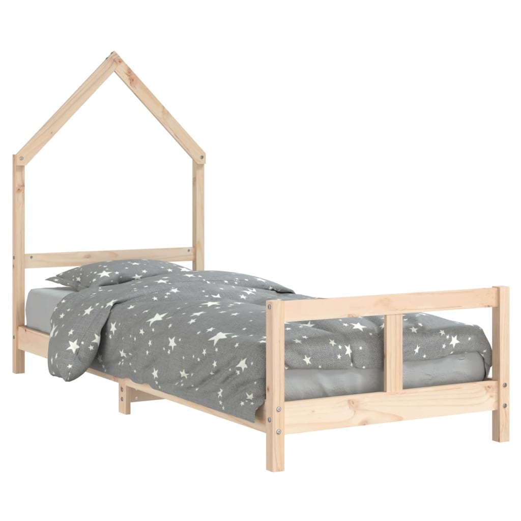 Kids Bed Frame Solid Wood Pine