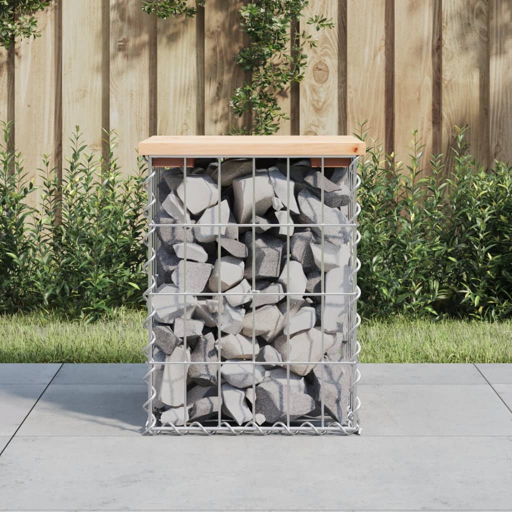 Garden Bench Gabion Design Solid Wood Pine