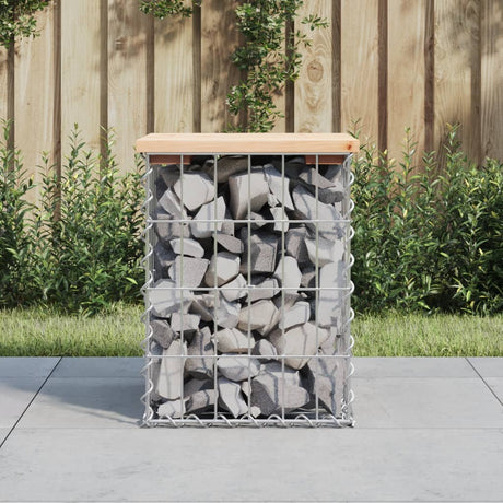 Garden Bench Gabion Design Solid Wood Pine