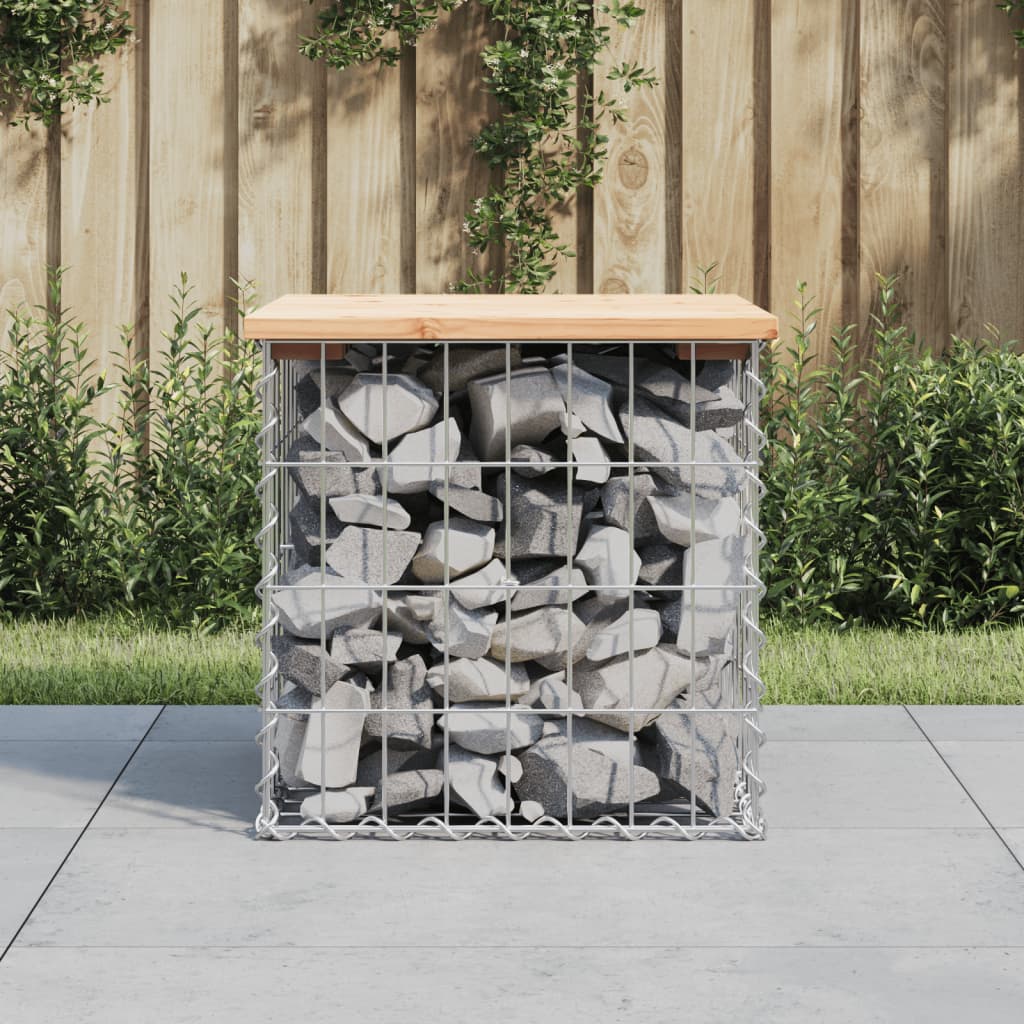 Garden Bench Gabion Design Solid Wood Pine