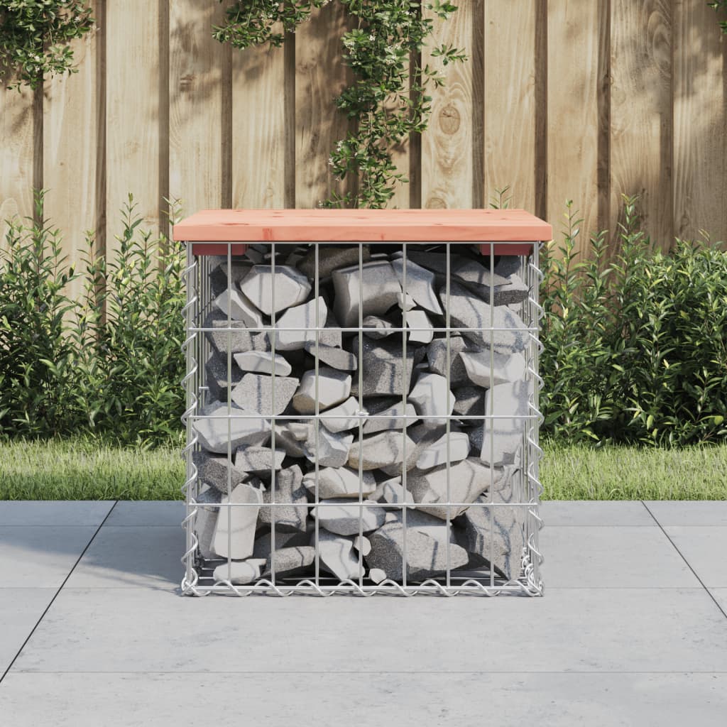 Garden Bench Gabion Design Solid Wood Pine