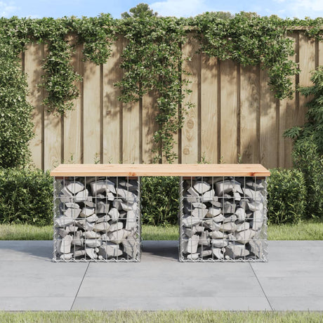 Garden Bench Gabion Design Solid Wood Pine