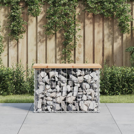 Garden Bench Gabion Design Solid Wood Pine