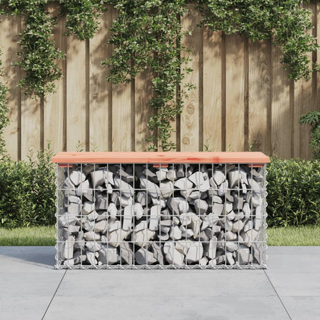 Garden Bench Gabion Design Solid Wood Pine