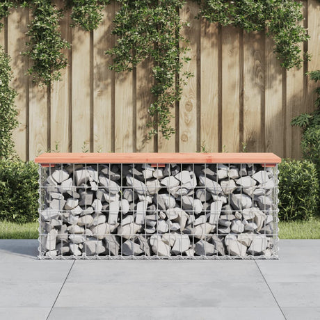 Garden Bench Gabion Design Solid Wood Pine