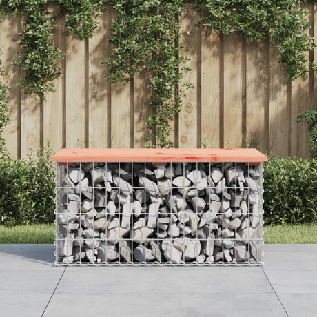 Garden Bench Gabion Design Solid Wood Pine