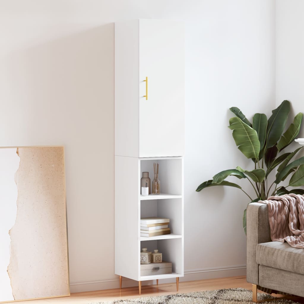 Highboard 34.5X34X180 Cm Engineered Wood