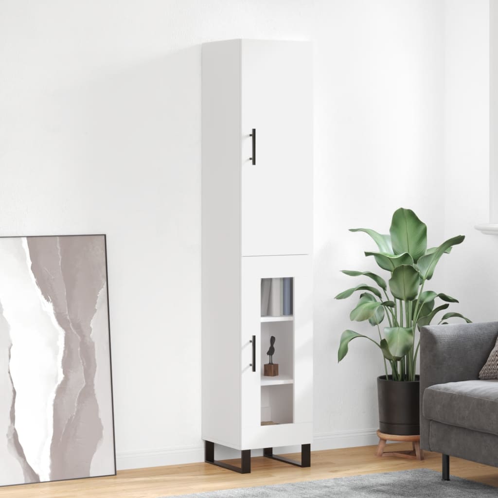 Highboard 34.5X34X180 Cm Engineered Wood