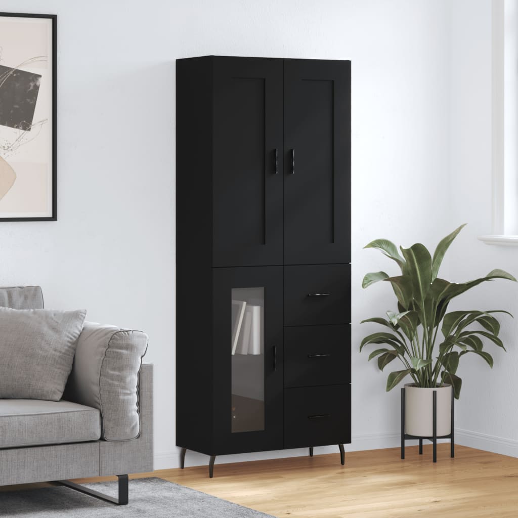 Highboard 69.5X34X180 Cm Engineered Wood