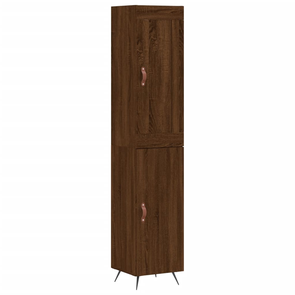 Highboard 34.5X34X180 Cm Engineered Wood