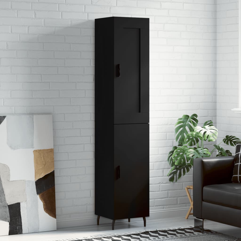 Highboard 34.5X34X180 Cm Engineered Wood