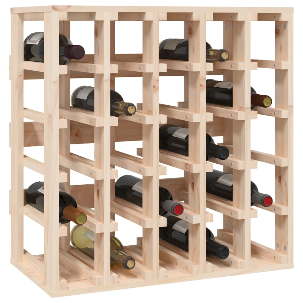 Wine Rack 58.5X33X60.5 Cm Solid Wood Pine