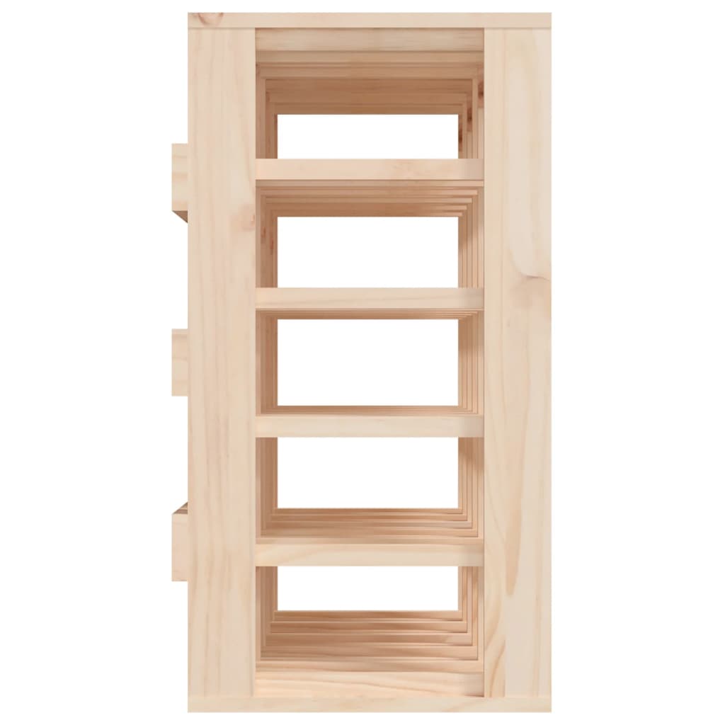 Wine Rack 58.5X33X60.5 Cm Solid Wood Pine