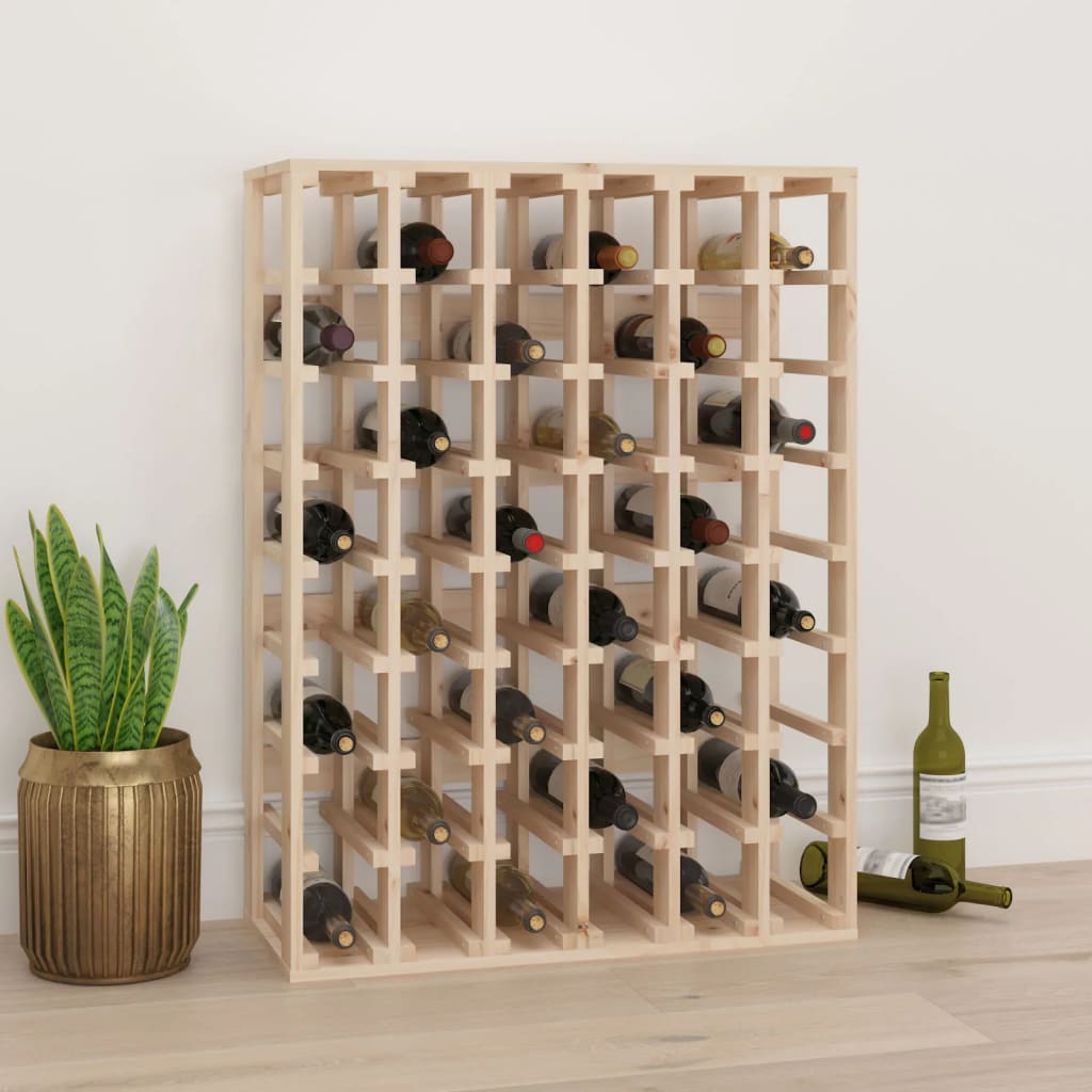 Wine Rack 58.5X33X60.5 Cm Solid Wood Pine