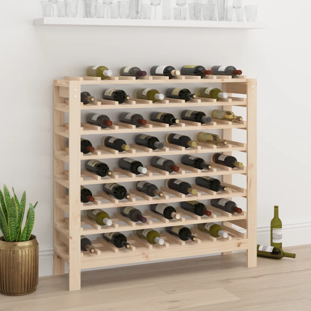 Wine Rack Solid Wood Pine