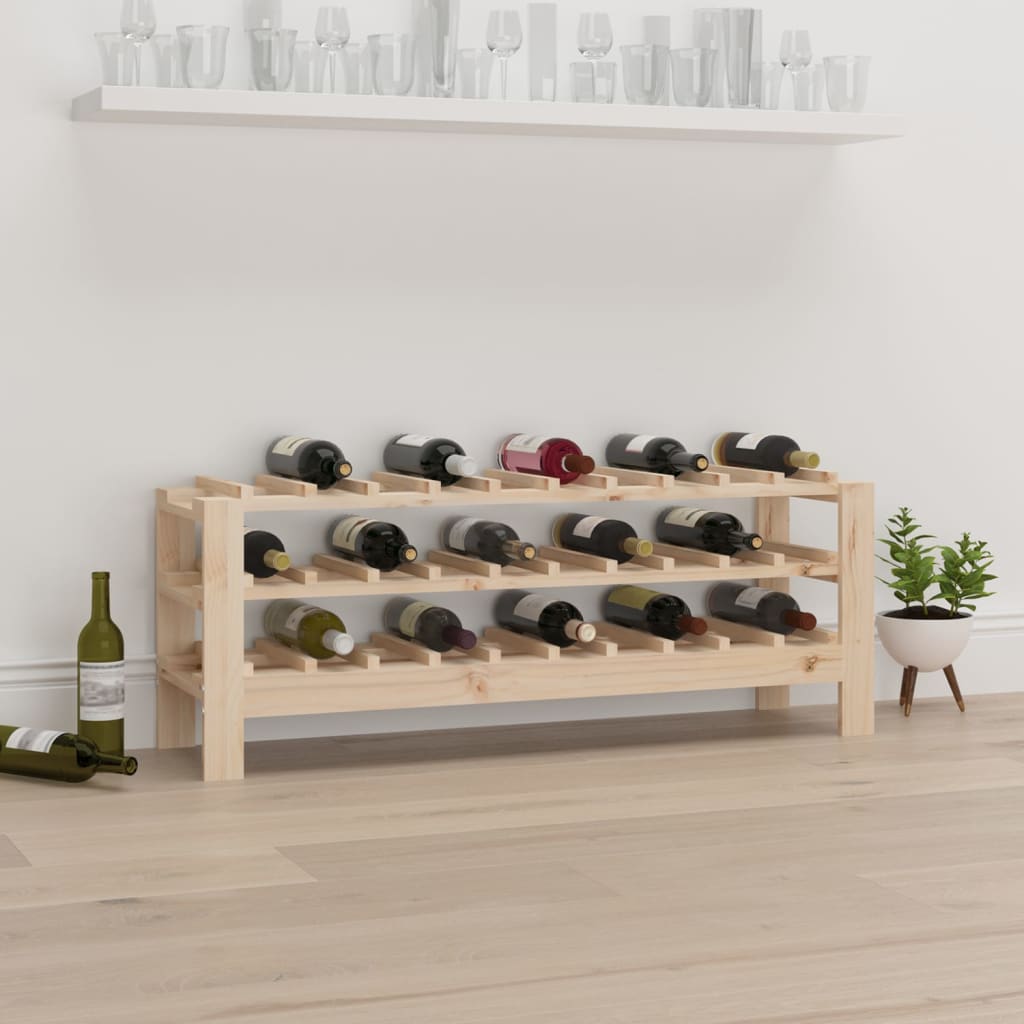 Wine Rack Solid Wood Pine