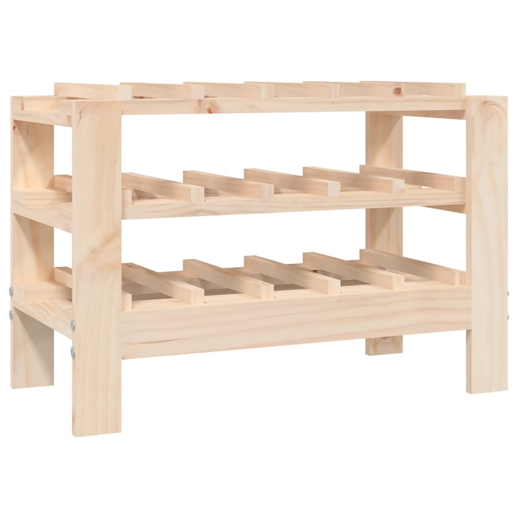 Wine Rack Solid Wood Pine